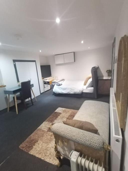 A Cosy Deluxe Size Studio With Queen Size And Sofa Bed Leilighet Leeds  Eksteriør bilde