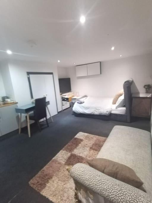 A Cosy Deluxe Size Studio With Queen Size And Sofa Bed Leilighet Leeds  Eksteriør bilde